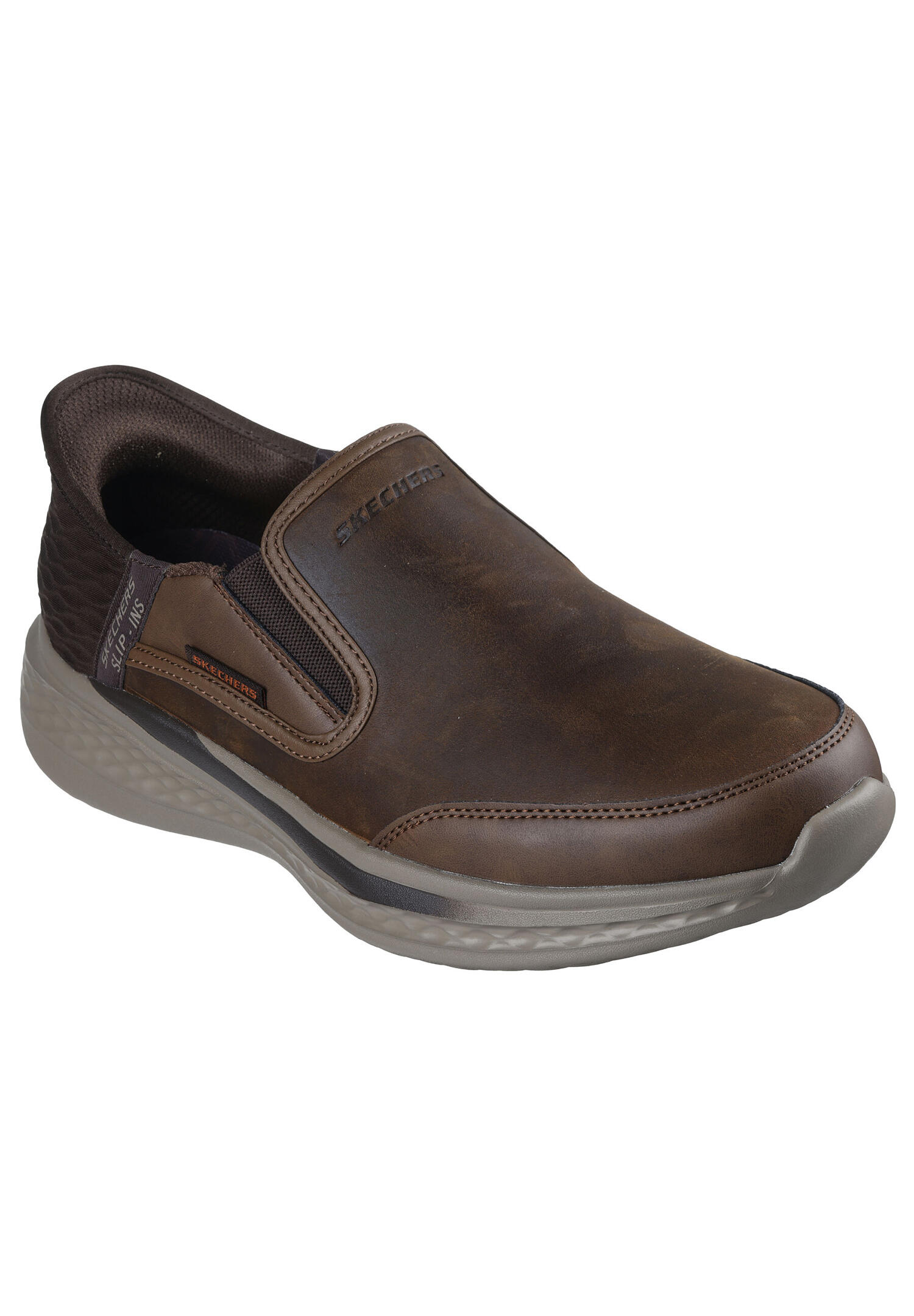 Buty SKECHERS SLADE - COOPER SLIP-INS Brązowy
