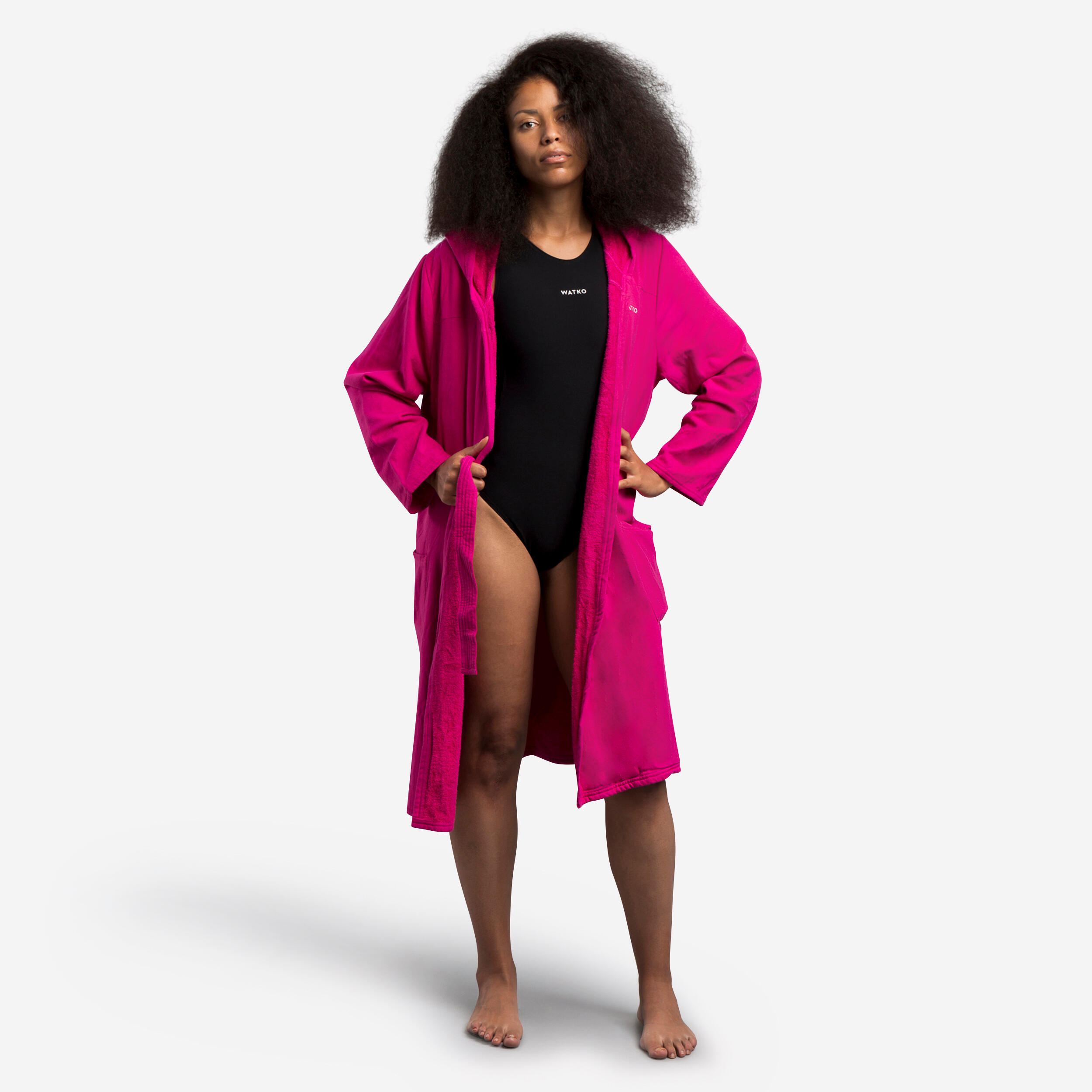 Second Life - Szlafrok na basen damski Decathlon Compact z... - Stan Doskonały