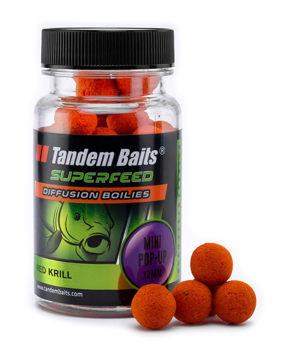 Mini kulki pływające Diffusion Pop-Up SuperFeed 12mm/30g Red Krill