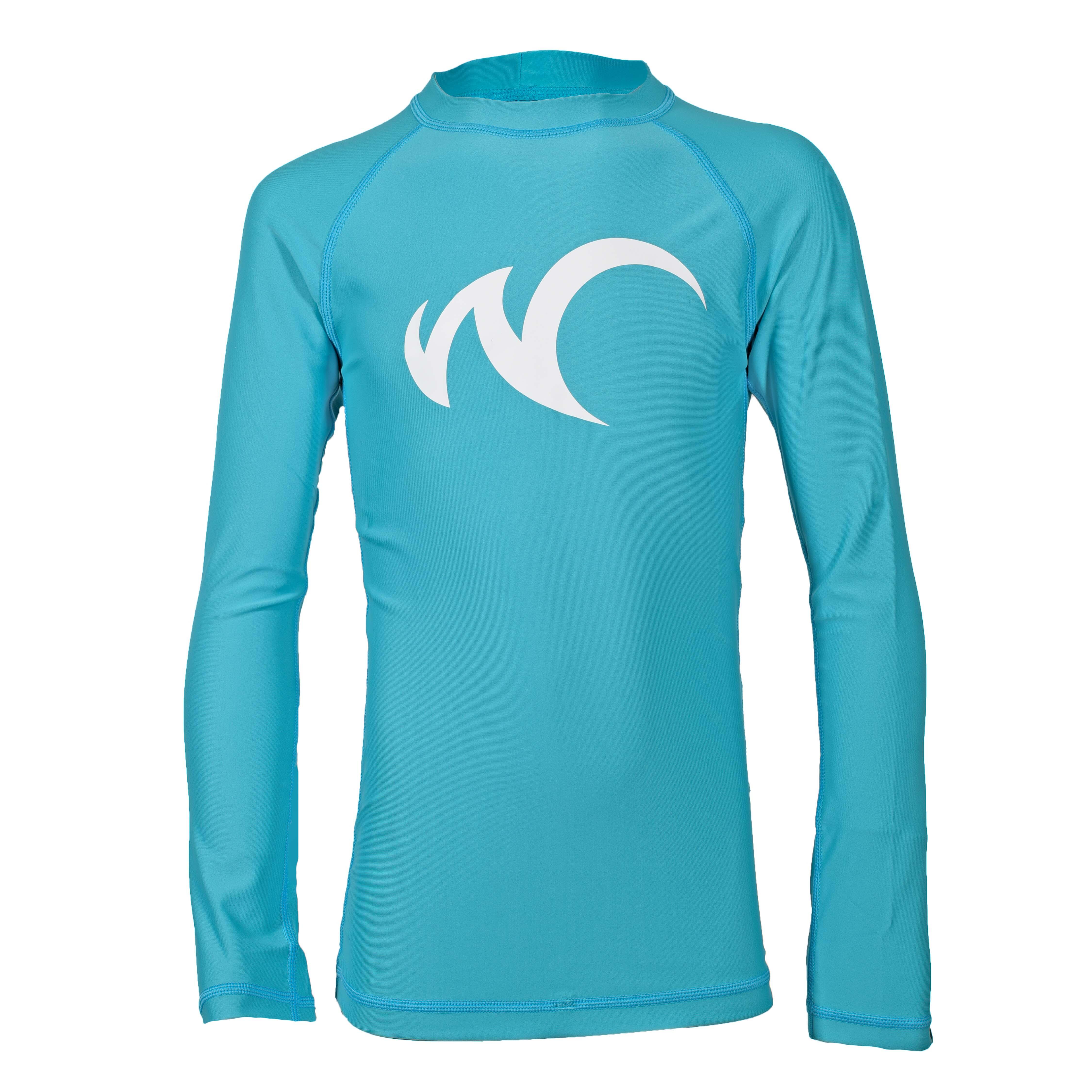 Dzieci rashguard surfing Watrflag Malaga Turkusowy