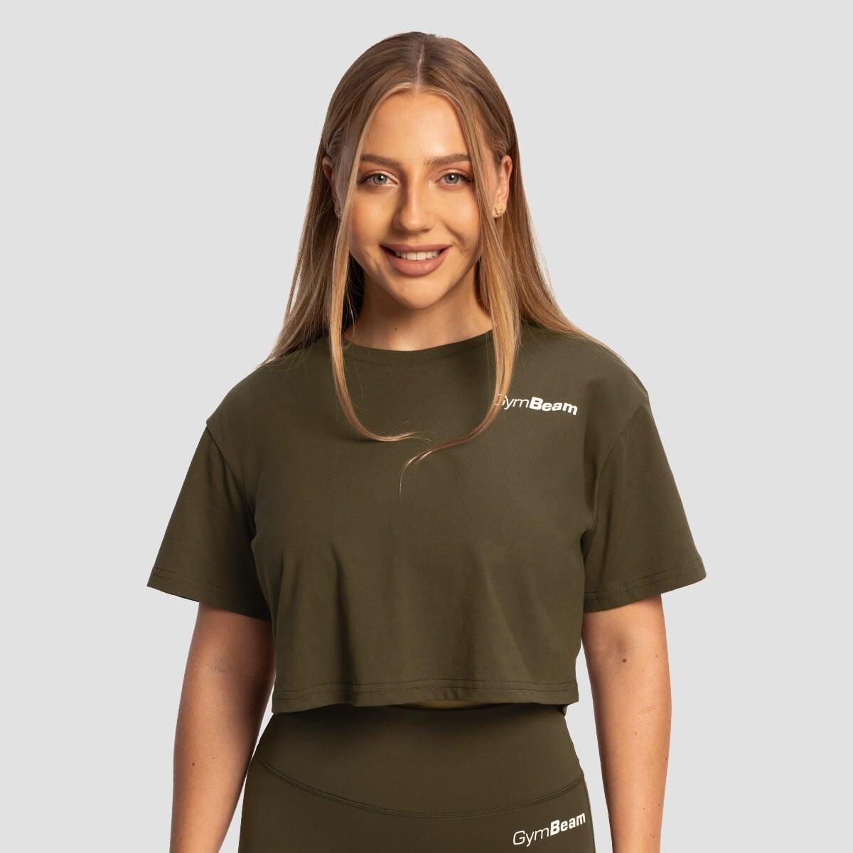 Koszulka damska fitness cropped z krótkim rękawem Limitless
