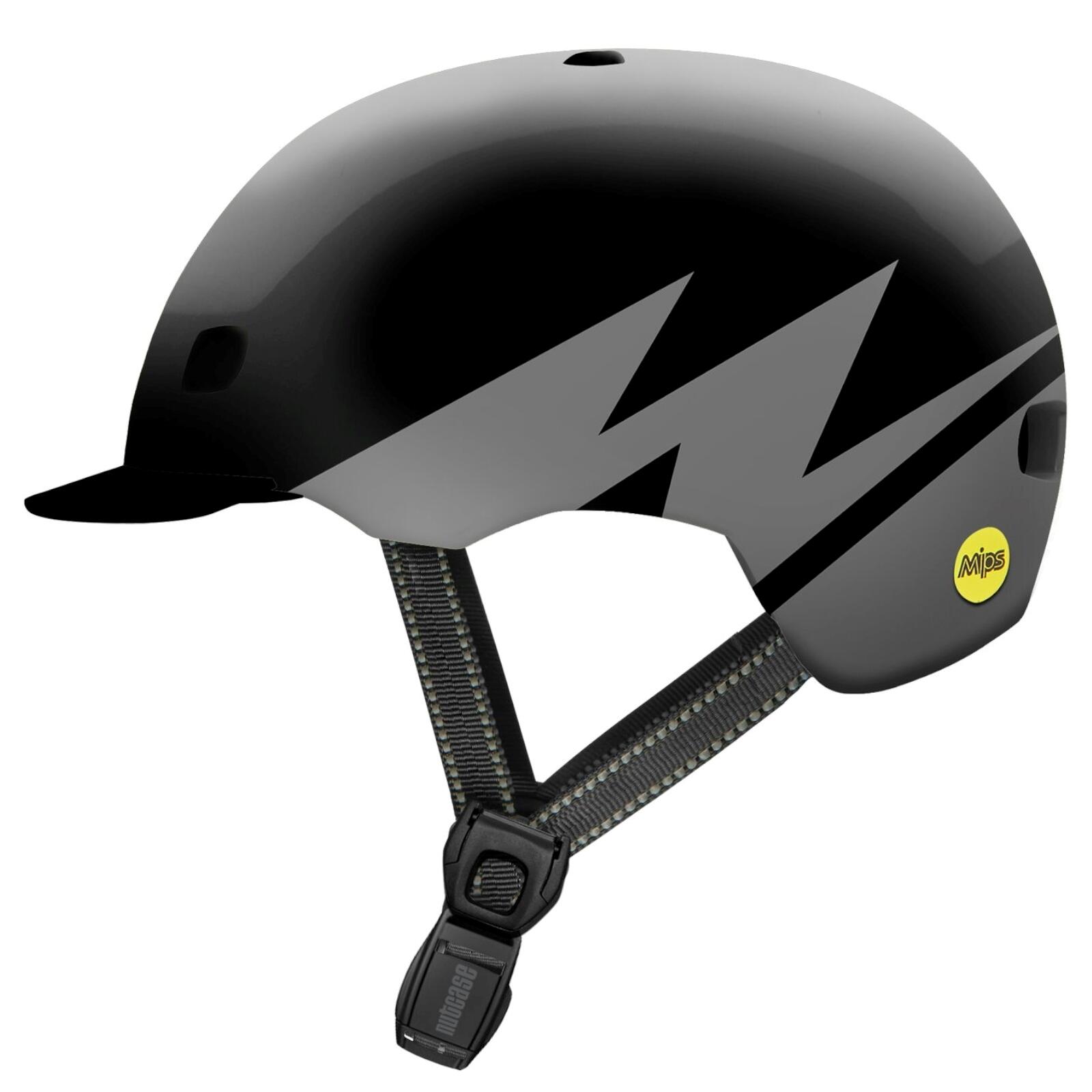 Fahrradhelm Street MIPS Gloss Reflective Darth Lightnin