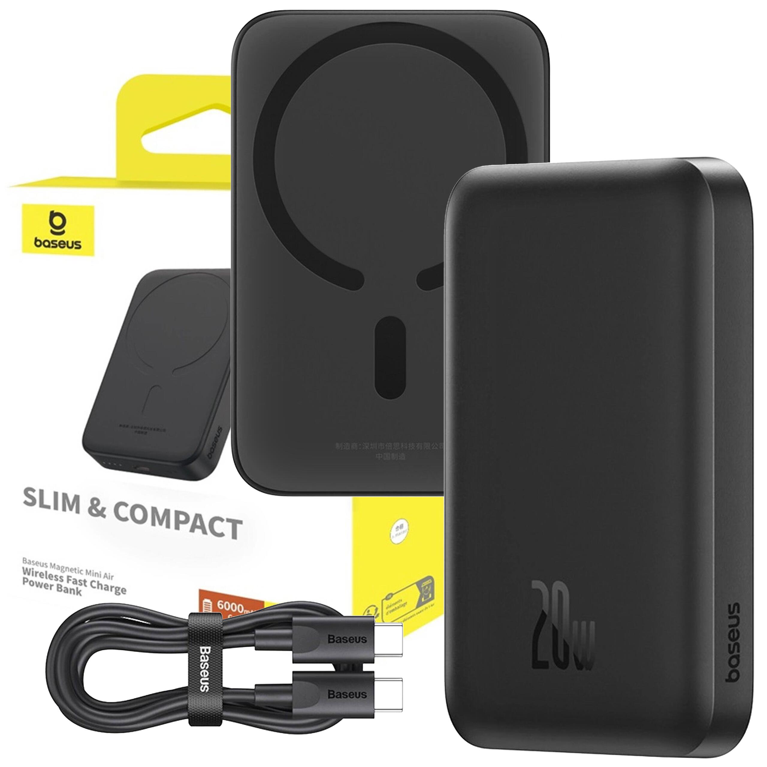 Powerbank indukcyjny Baseus 6000 mAh 20W USB-C