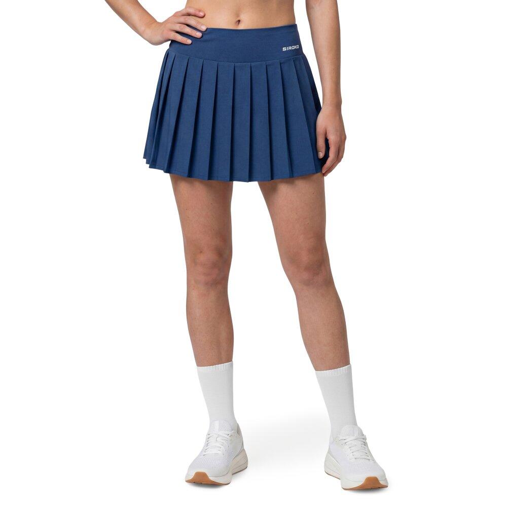 Damskie spódnico-spodenki tenisowe Siroko Flow Femme-W Navy
