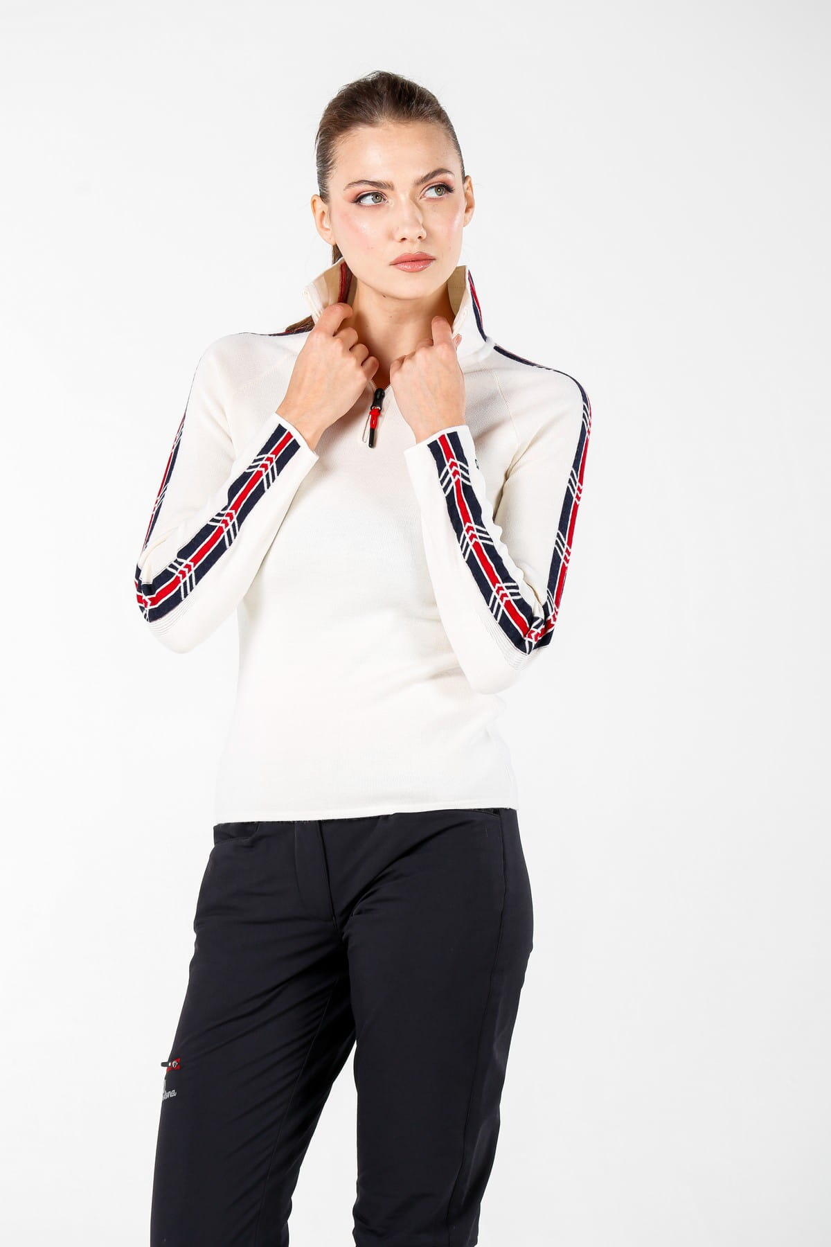 Asya - Sweter Damski ze 100% Wełny Merino XL, Biały