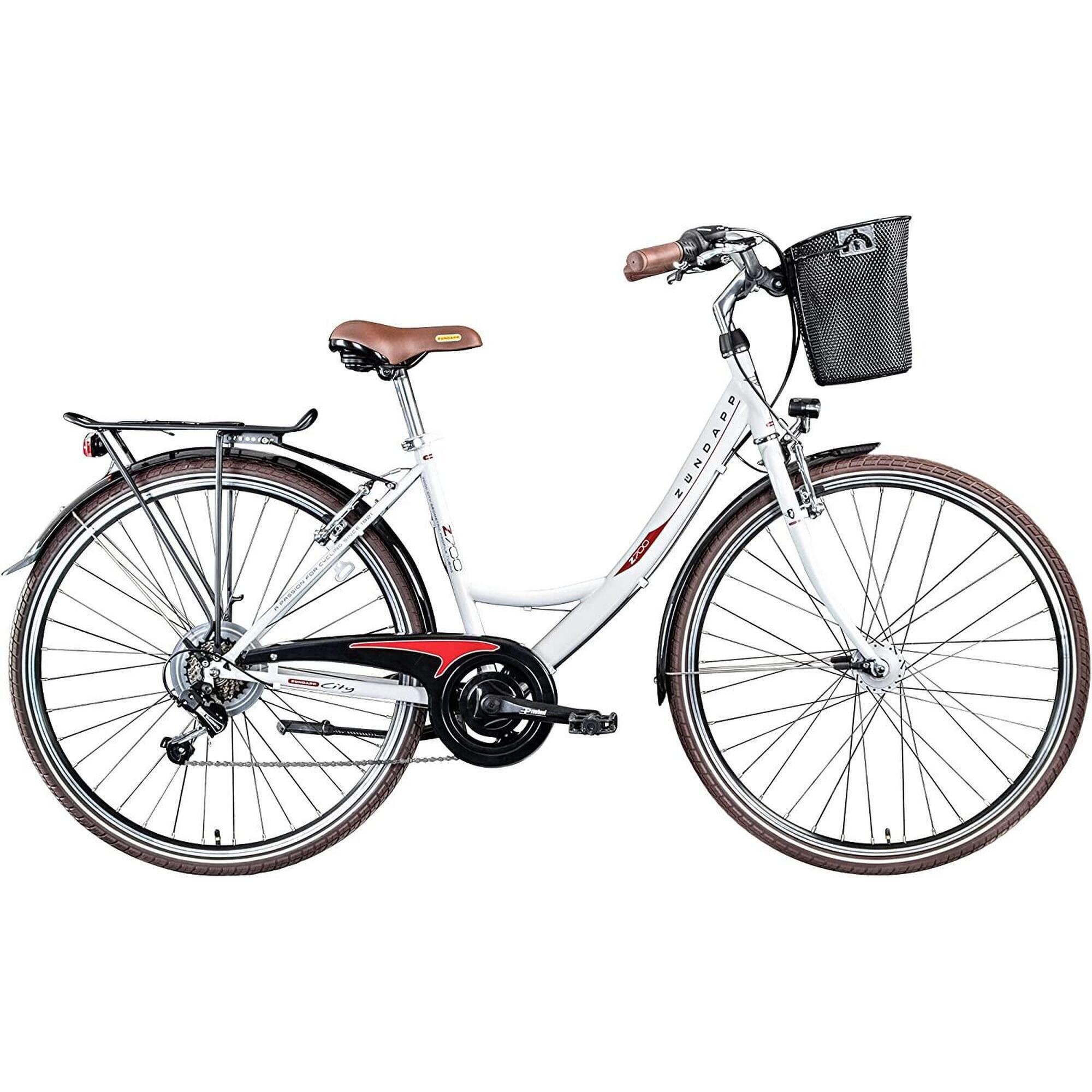Rower miejski Zundapp damski rama 18 5 cala 28 biały