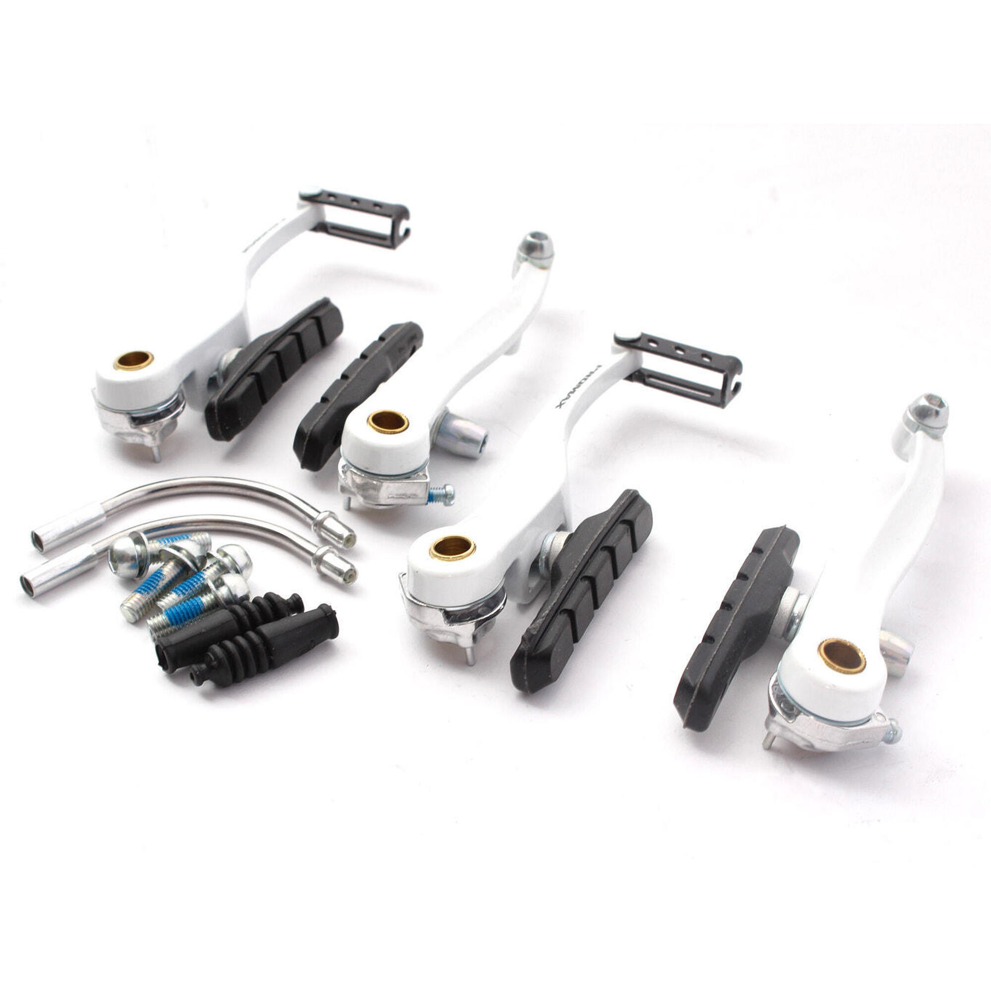 Zestaw hamulców BMX V-brake przód i tył KHE PROMAX biały