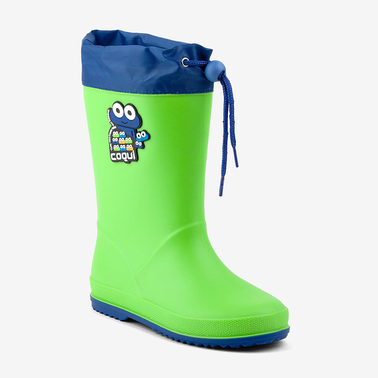 Kalosze dziecięce COQUI RAINY COLLAR gumowce zielone