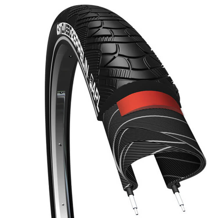 Opona Zeppelin 28 X 1 60 Czarna Z Odblaskowymi Liniami