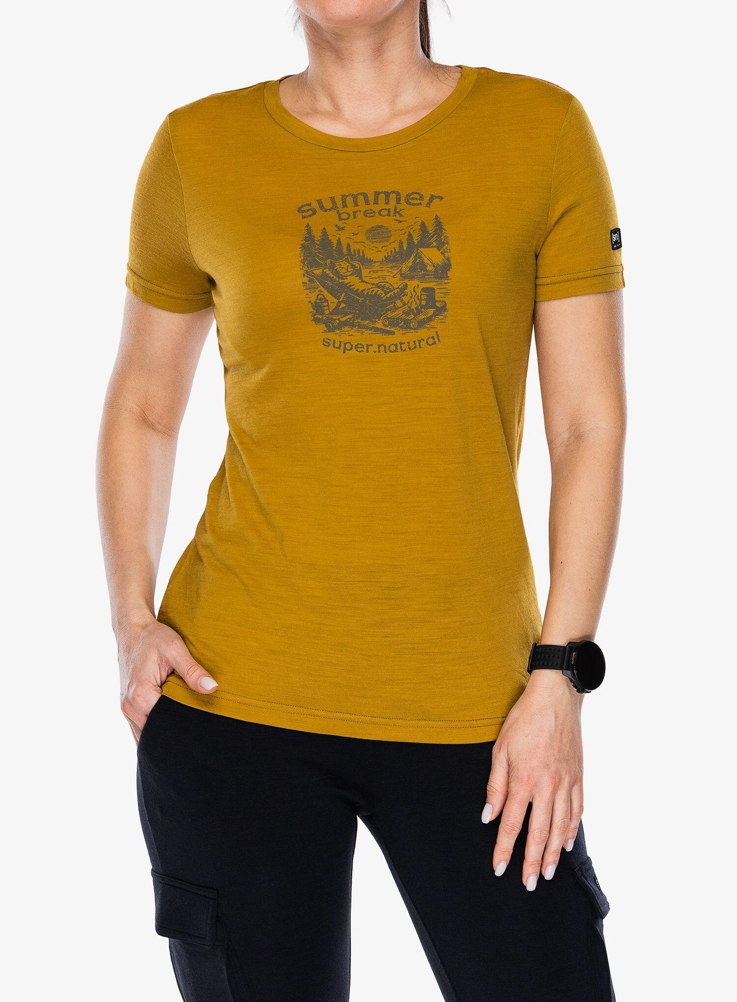 Koszulka merino damska Super.natural Summer Break Tee