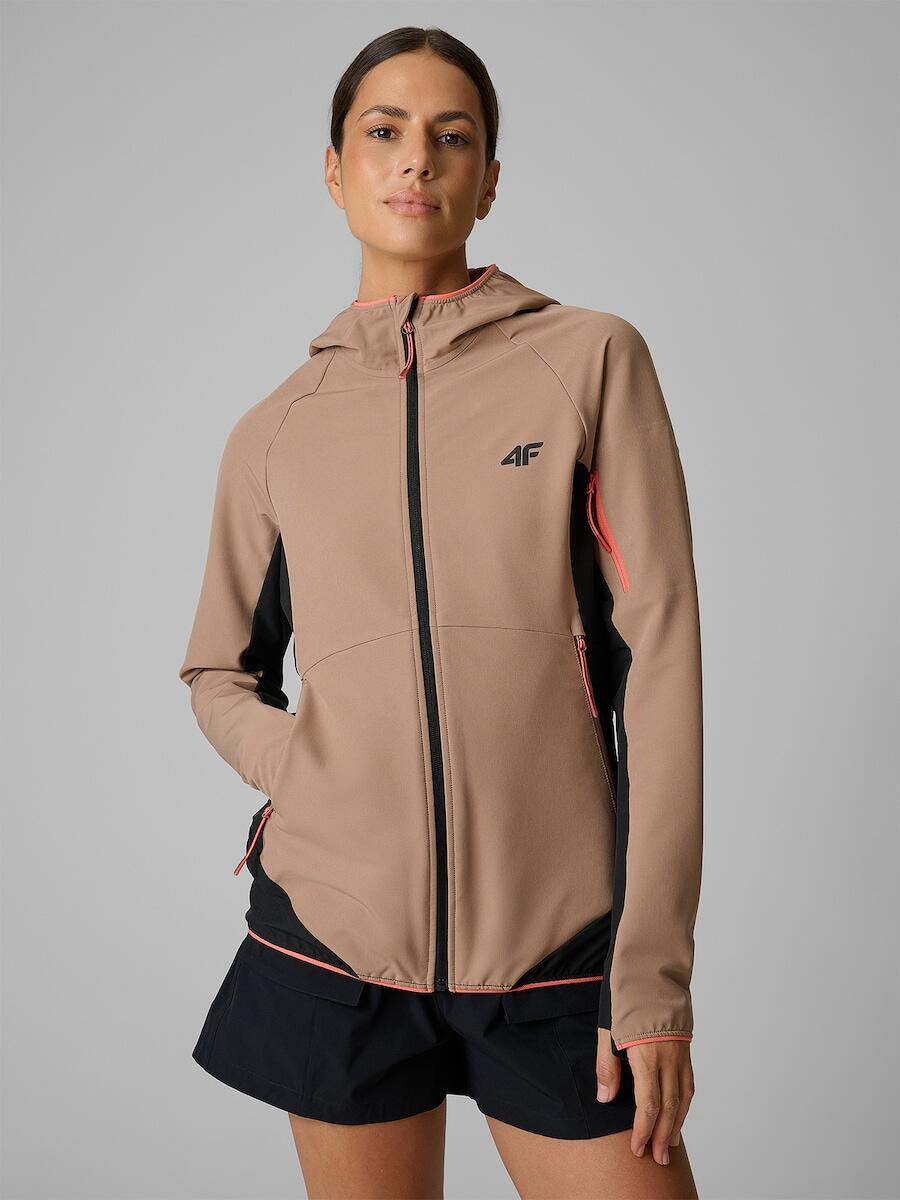 Kurtka softshell wiatroodporna damska 4F 4FRSS26TSOFF645