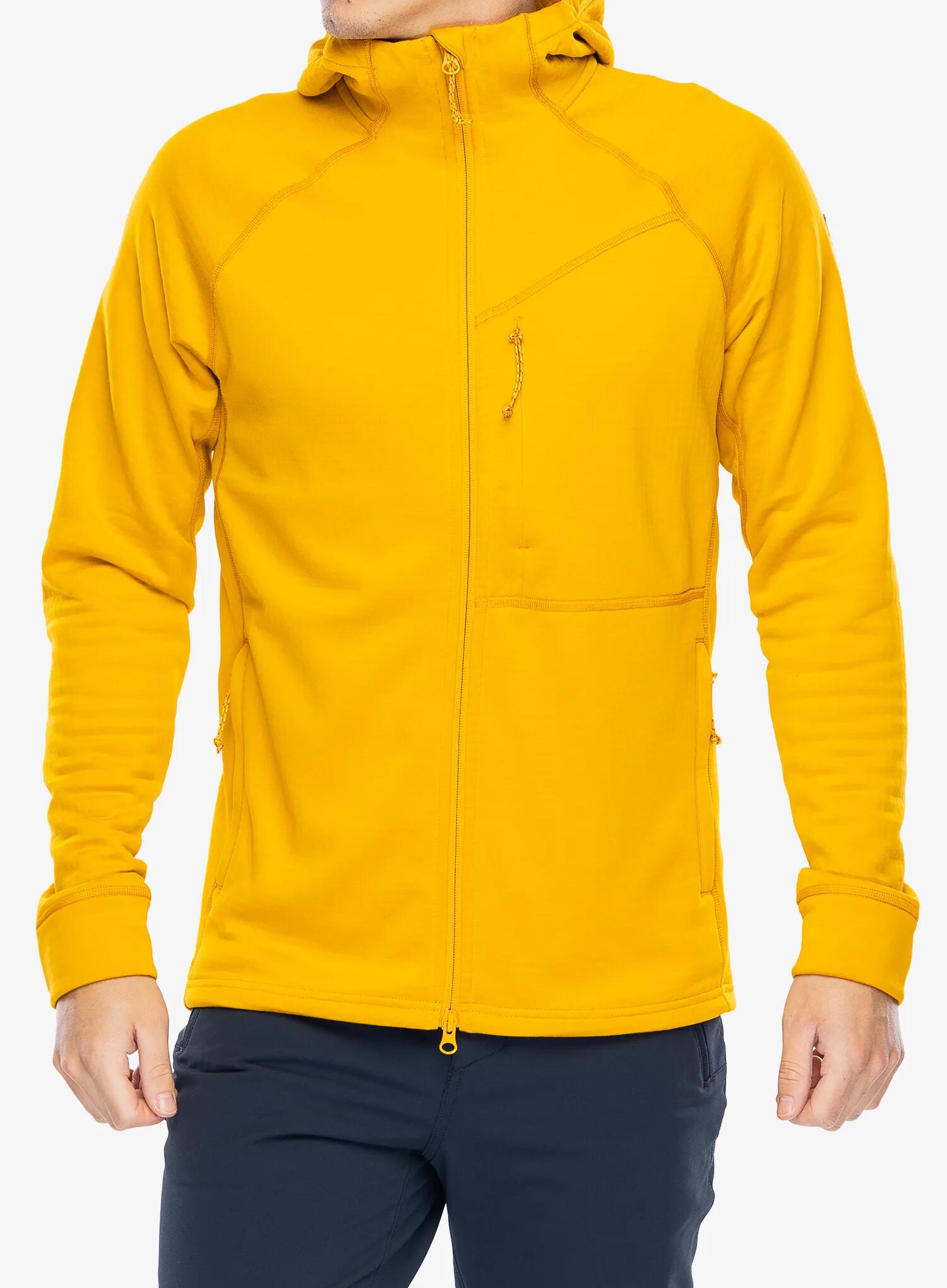 Polar męski Fjallraven Abisko Grid Fleece Hoodie