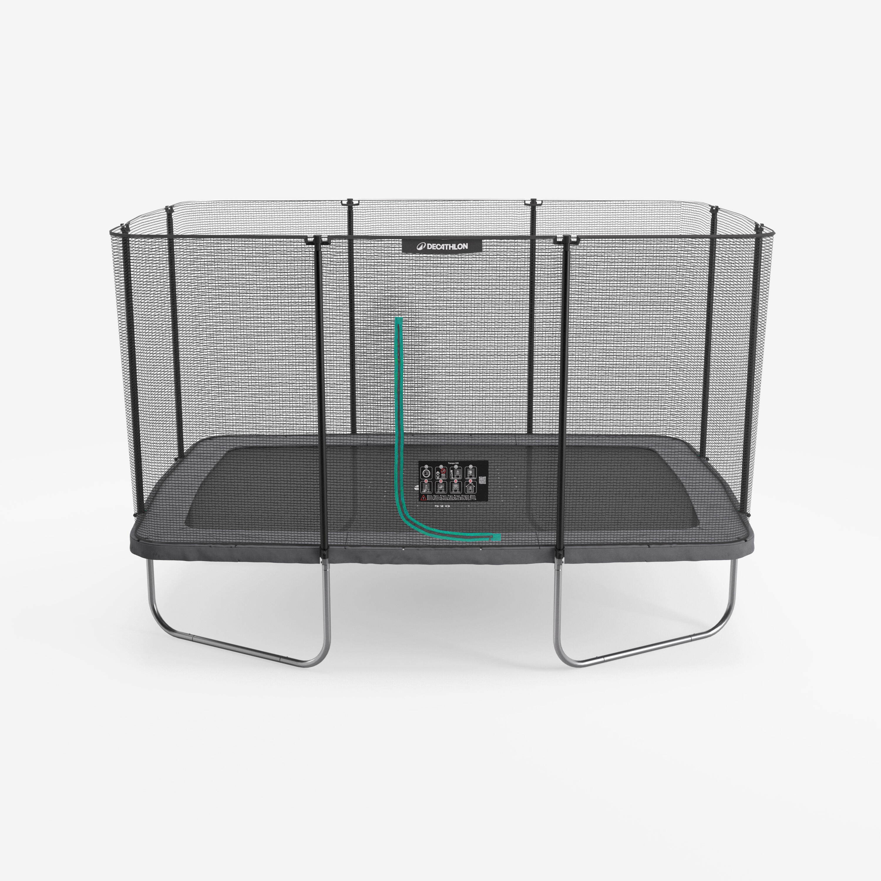 Trampolina prostokątna Domyos 520 z siatką ochronną