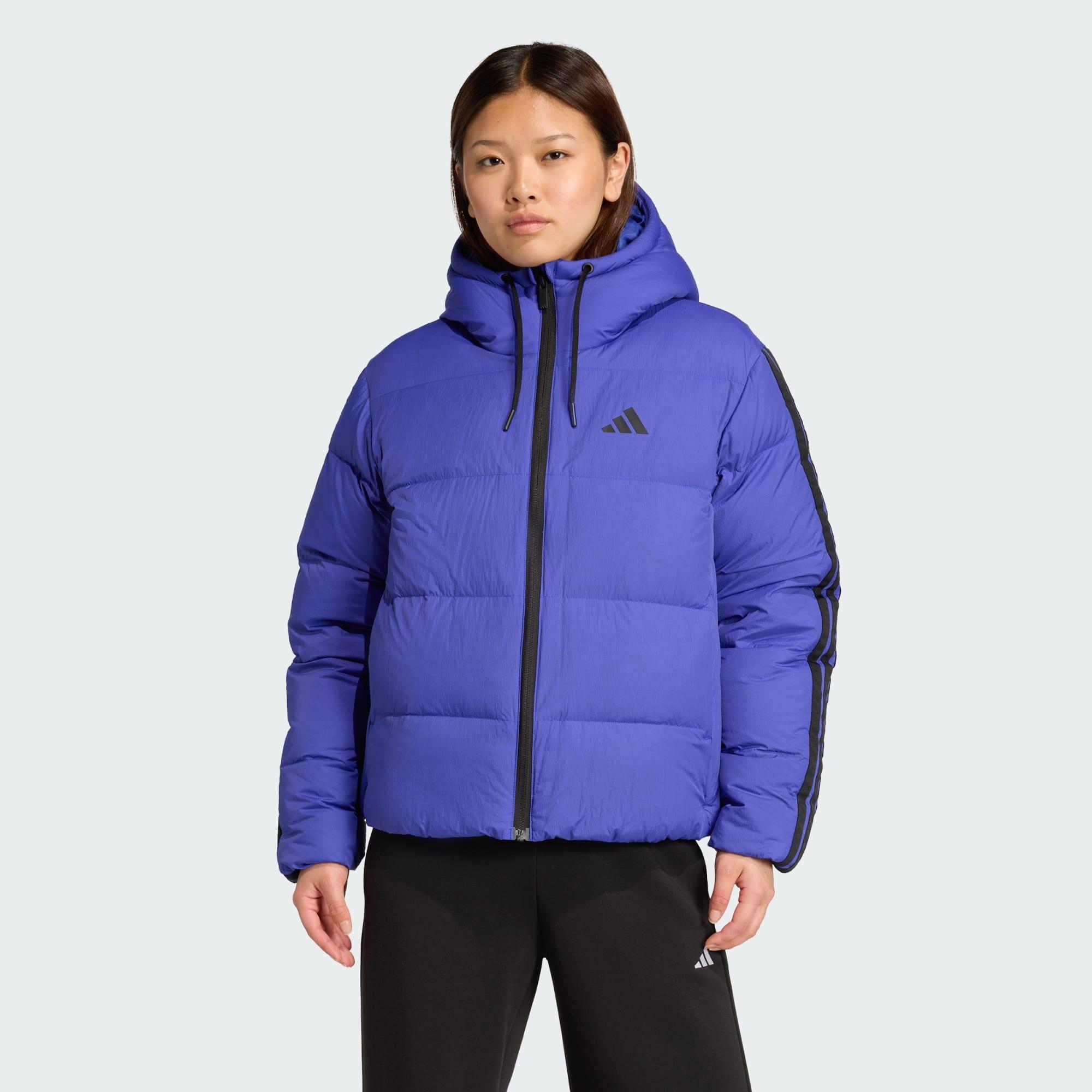Puchowa kurtka z kapturem Essentials Climawarm z 3 paskami