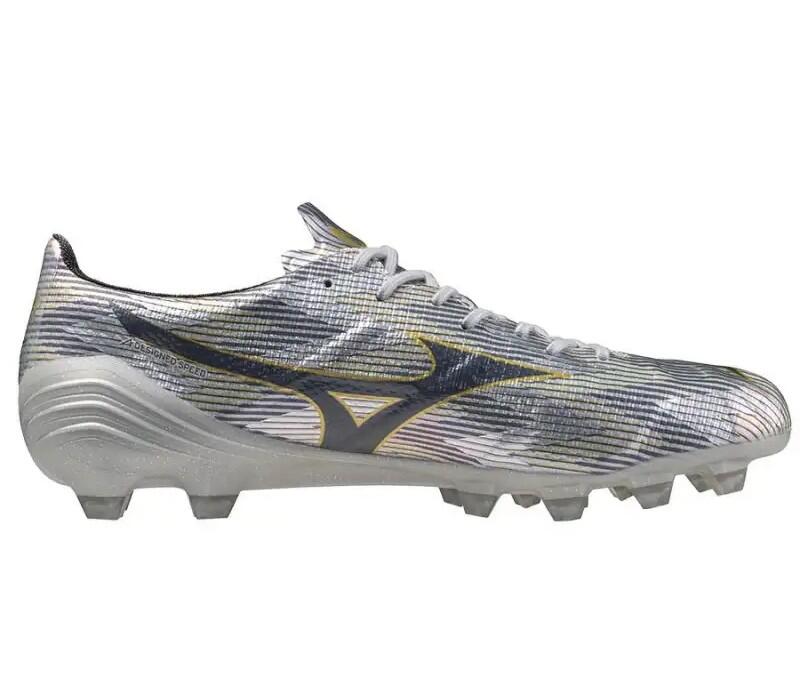Buty piłkarskie męskie Mizuno α II Elite Md galaxy silver/8605 c/gold
