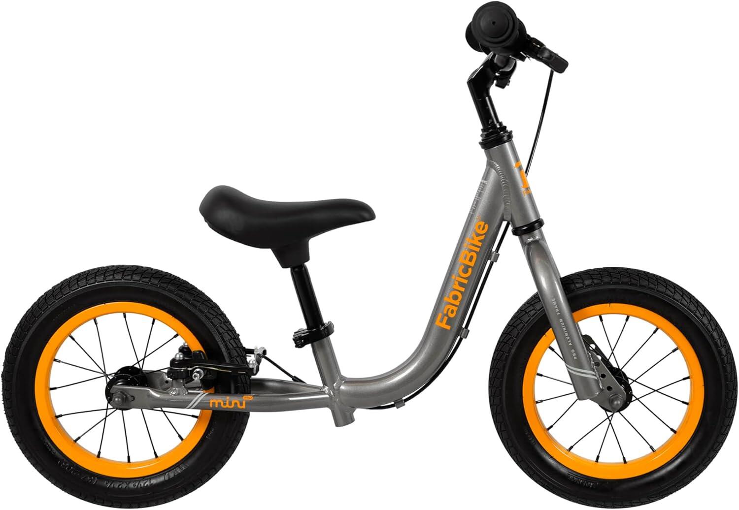 FABRICBIKE Mini PRO - rowerek biegowy 12 dla dzieci w wieku 2-5 lat. Graphite