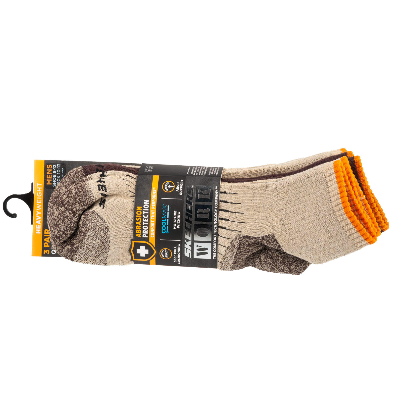 Skarpetki sportowe męskie 3pk Mens Work Qtr Socks