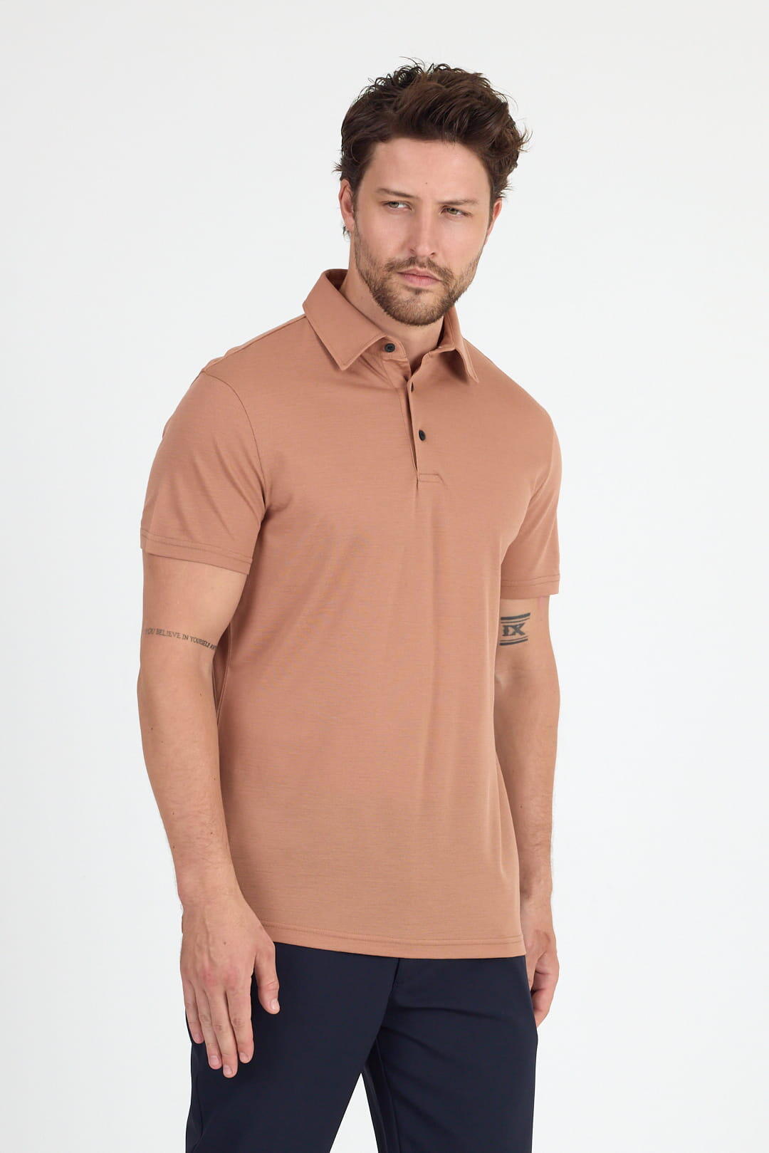 Koszulka Polo z 100% Wełny Merino (170 g/m² - Piqué)