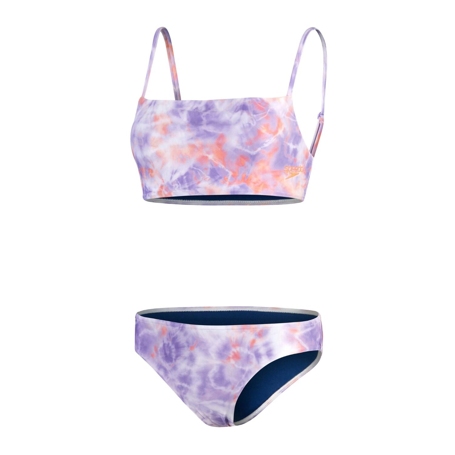 Bikini Speedo Z Regulowanymi Cienkimi Ramiączkami – Liliowe – Rozmiar 40