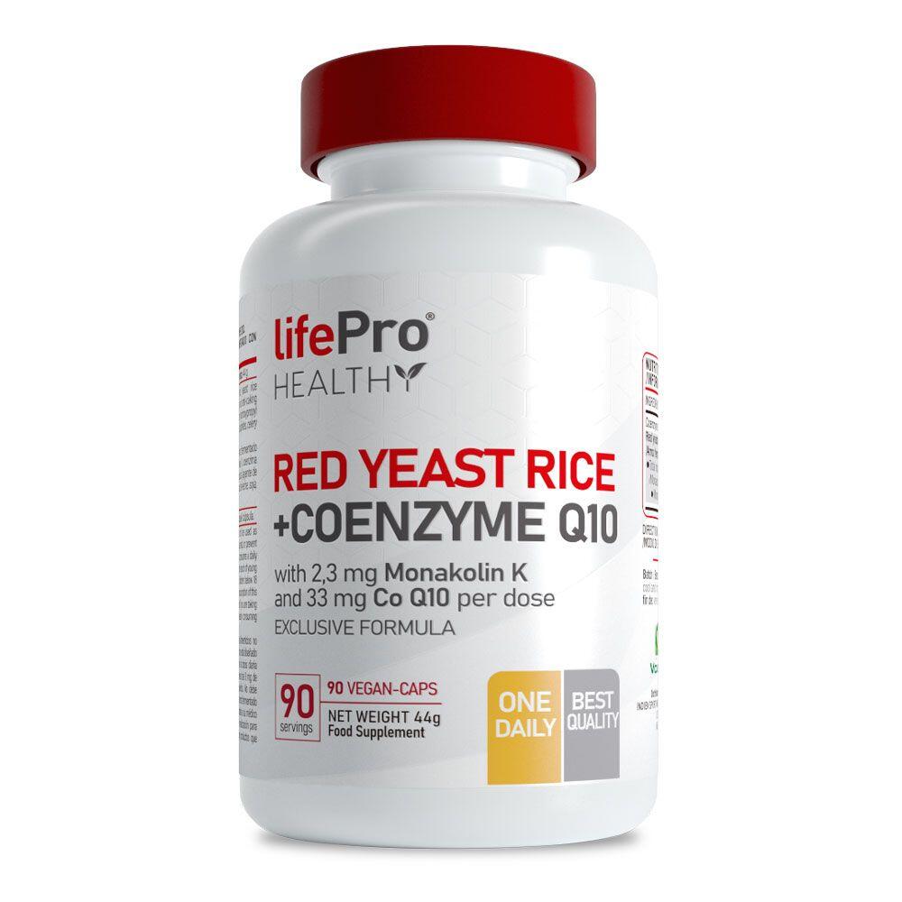 Drożdże ryżowe z koenzym Q10 - 90 kapsułek LifePRO Vegan