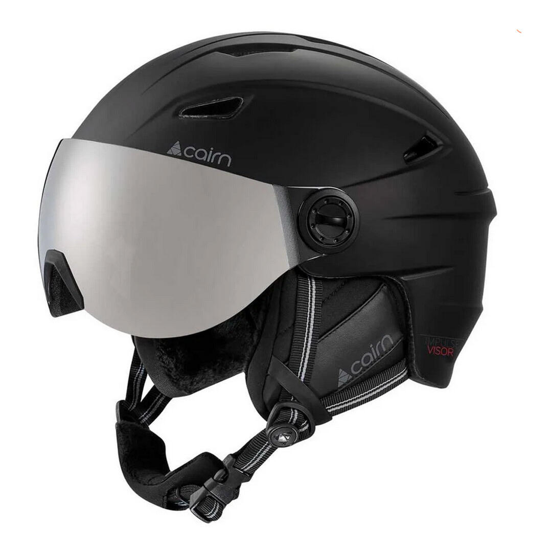 Kask Unisex - CAIRN Impulse VISOR - Czarny