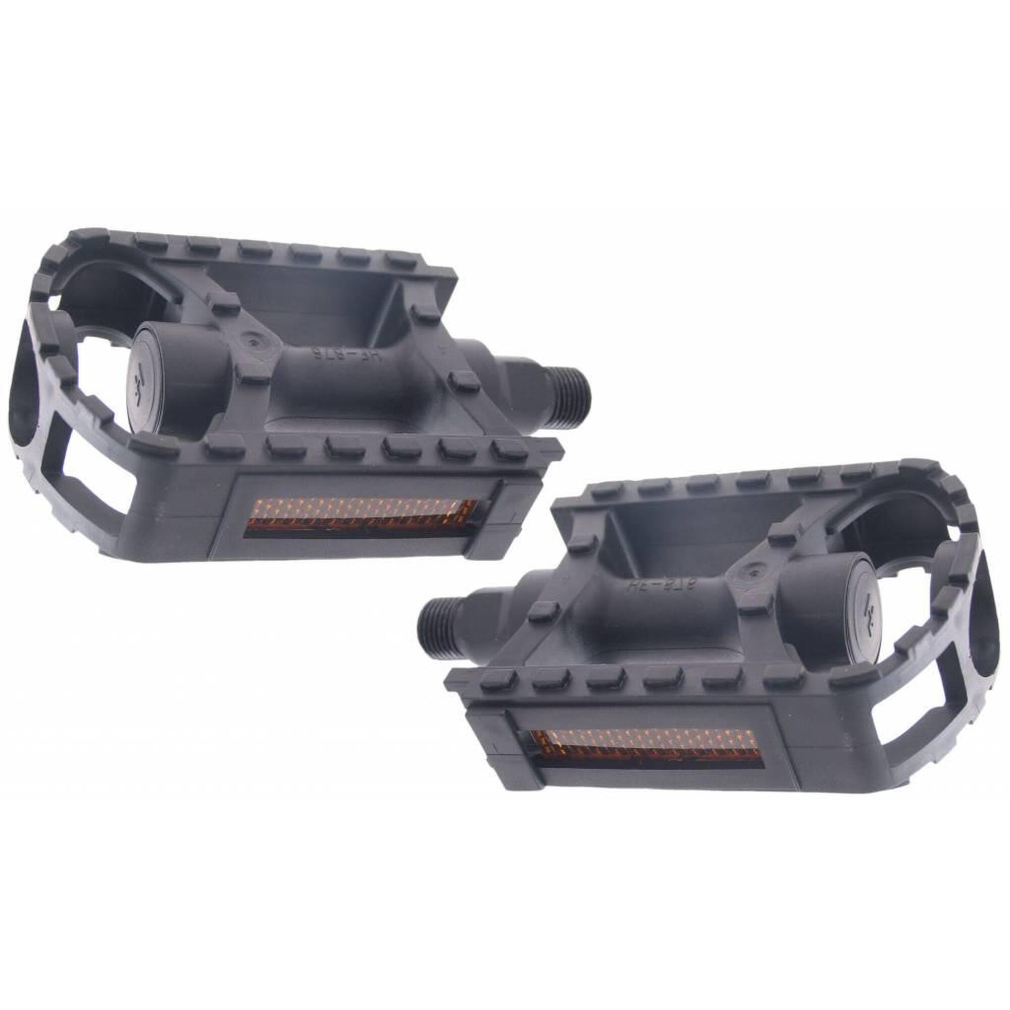 Zestaw Pedałów Mtb Eco Plastic - Czarny