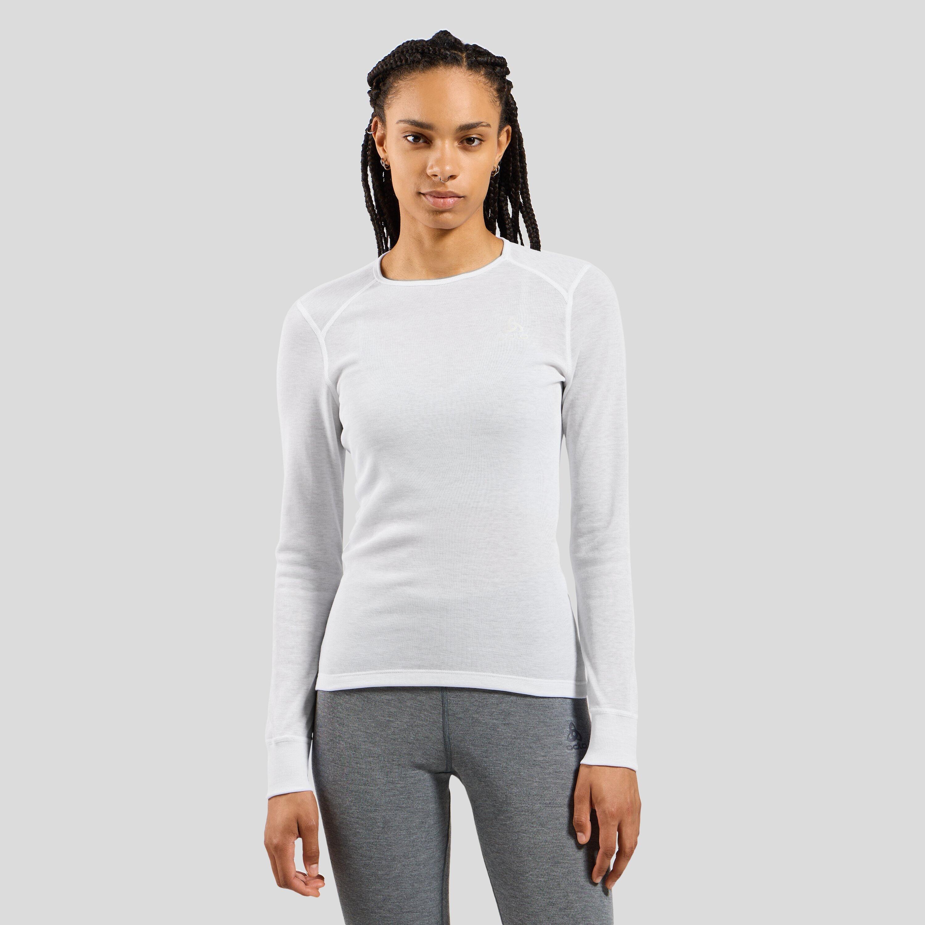 Koszulka damska Odlo BL TOP crew neck l/s ACTIVE WARM ECO