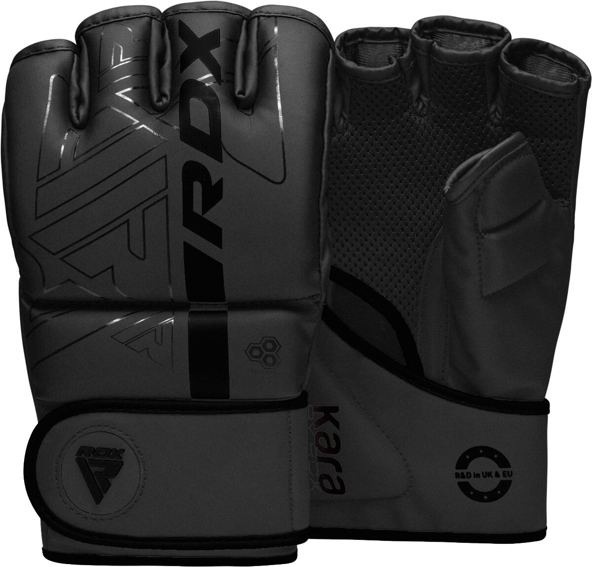 Rękawice grapplingowe F6 Kara MMA - Czarny - Rozmiar S