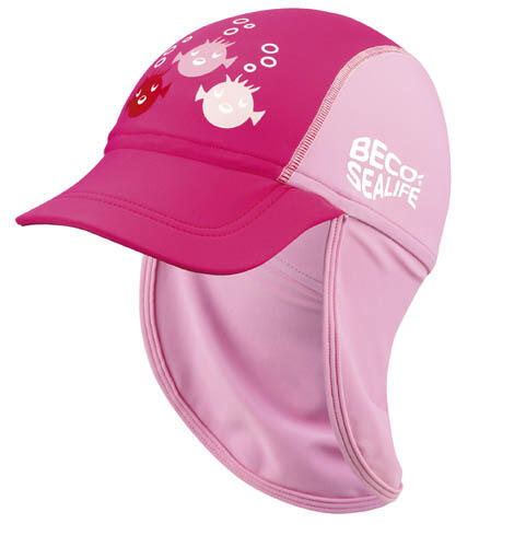 Czapka przeciwsłoneczna Beco-sealife dla dziewczynek SPF 50+