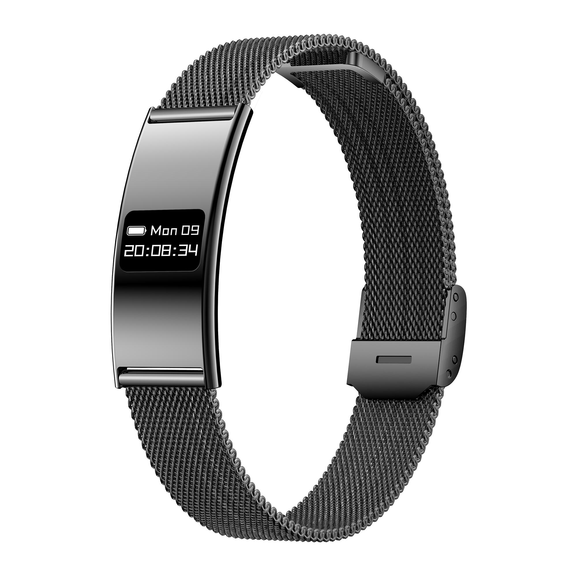 Smartband sportowy Forever SB-B8 Elegance OLED Bluetooth 5.3 IPX8 Czarny