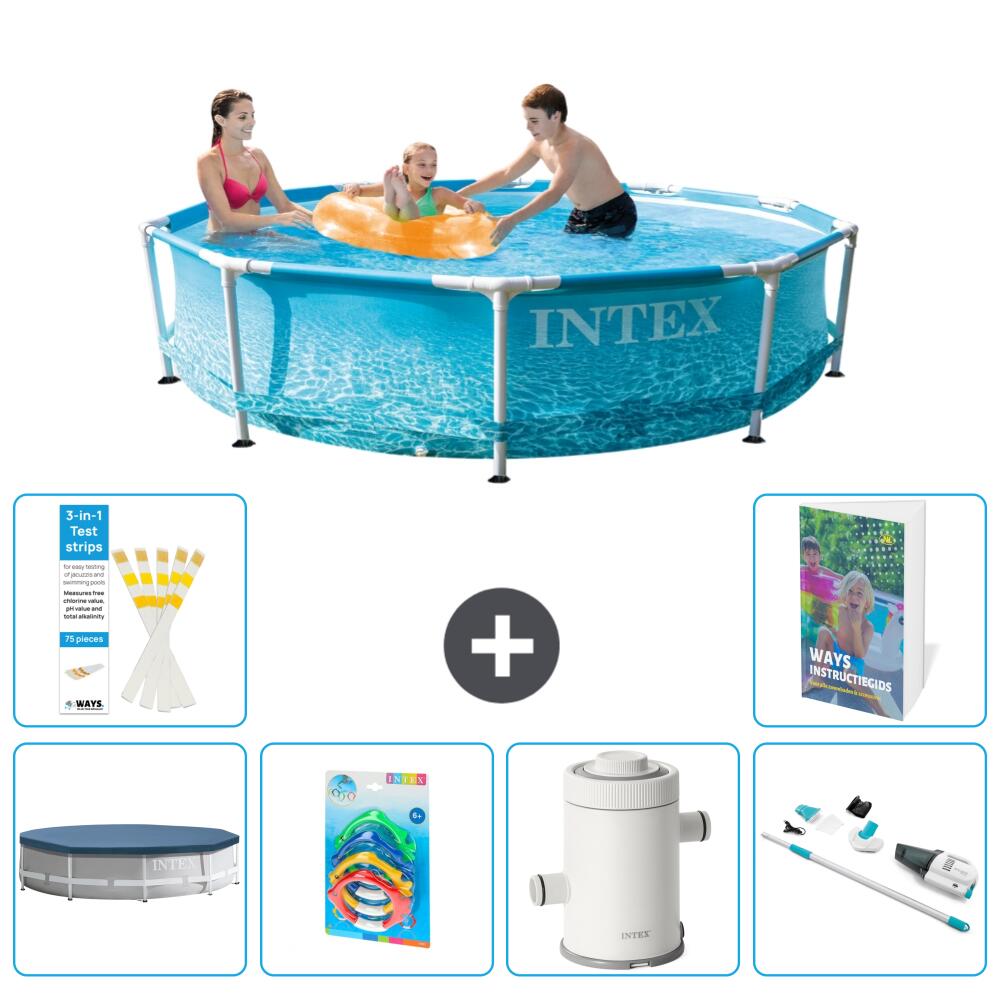 INTEX Basen ze stelażem Okrągły - 305x76 cm - 7-częściowy S95