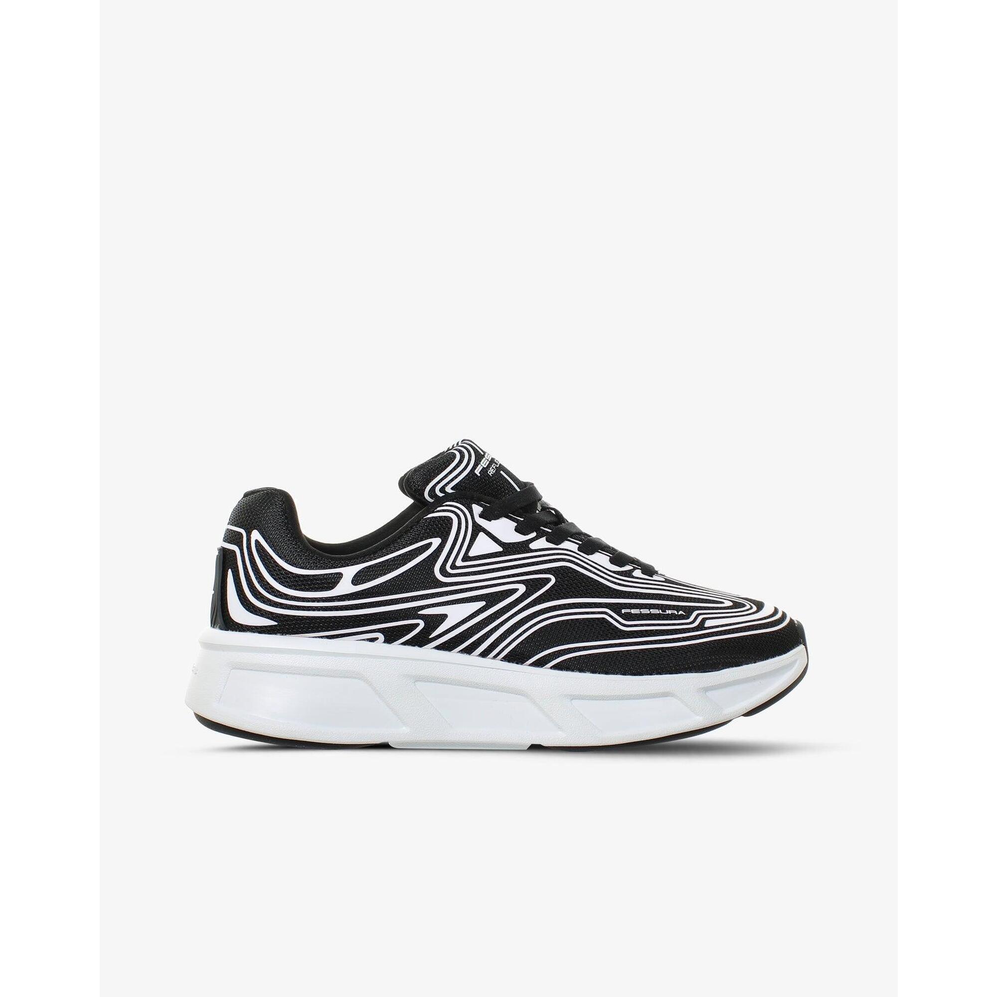 Fessura Runflex 01 Trampki unisex płótno biało-czarne roz. 39