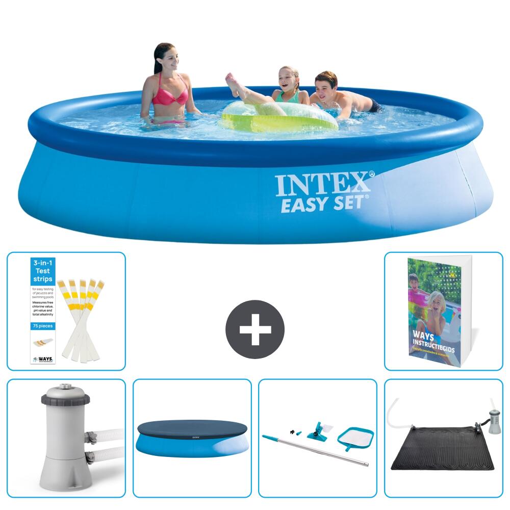 INTEX Basen Easy Set Okrągły - 396x84 cm - 7-częściowy S241