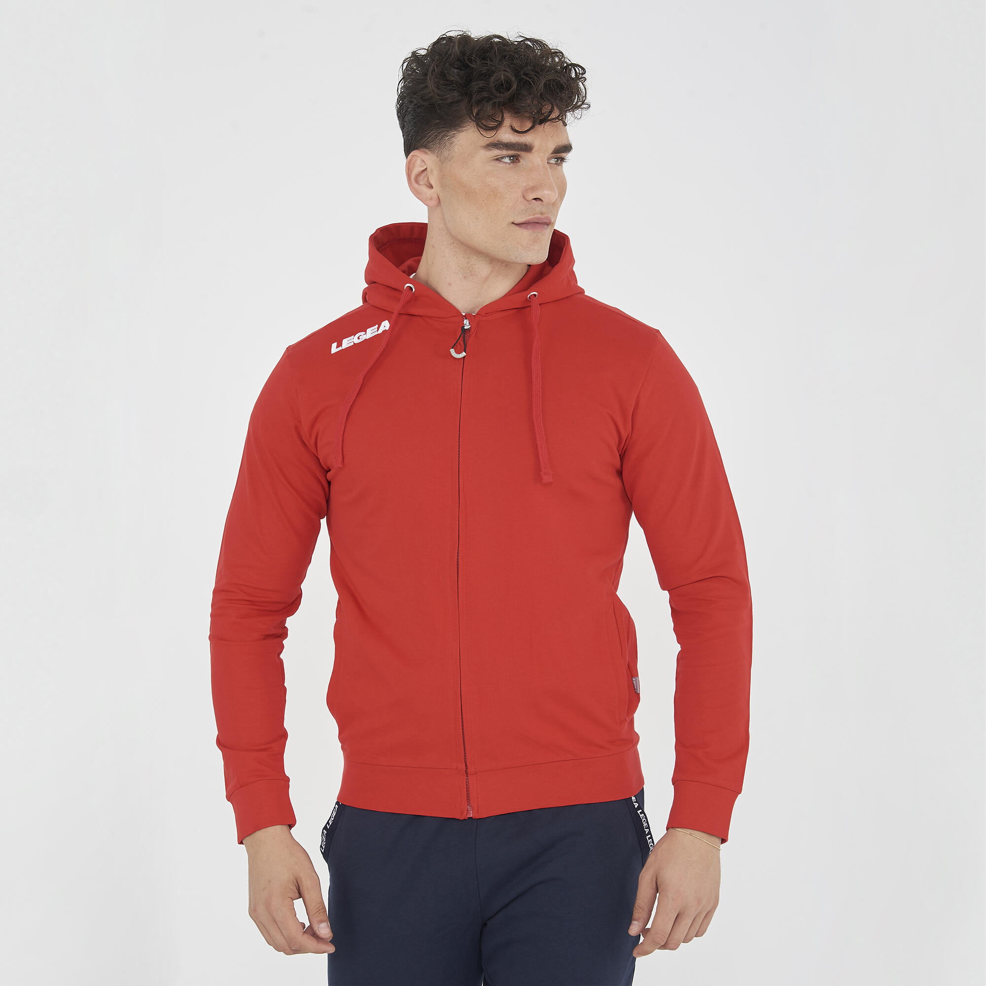 Bluza Treningowa Damska Z Pół-Zip Slim Fit Czerwona