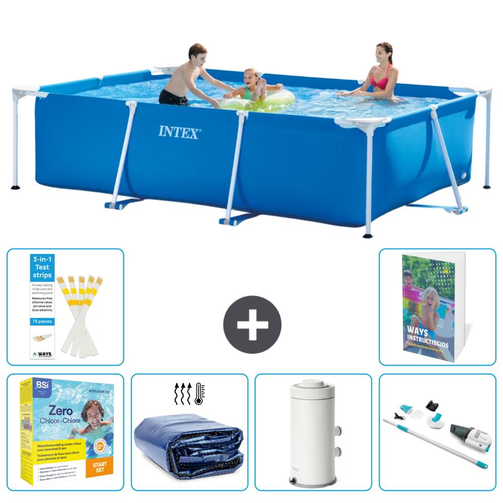 INTEX Basen ze stelażem Prostokątny - 300x200x75 cm - 7-częściowy S22
