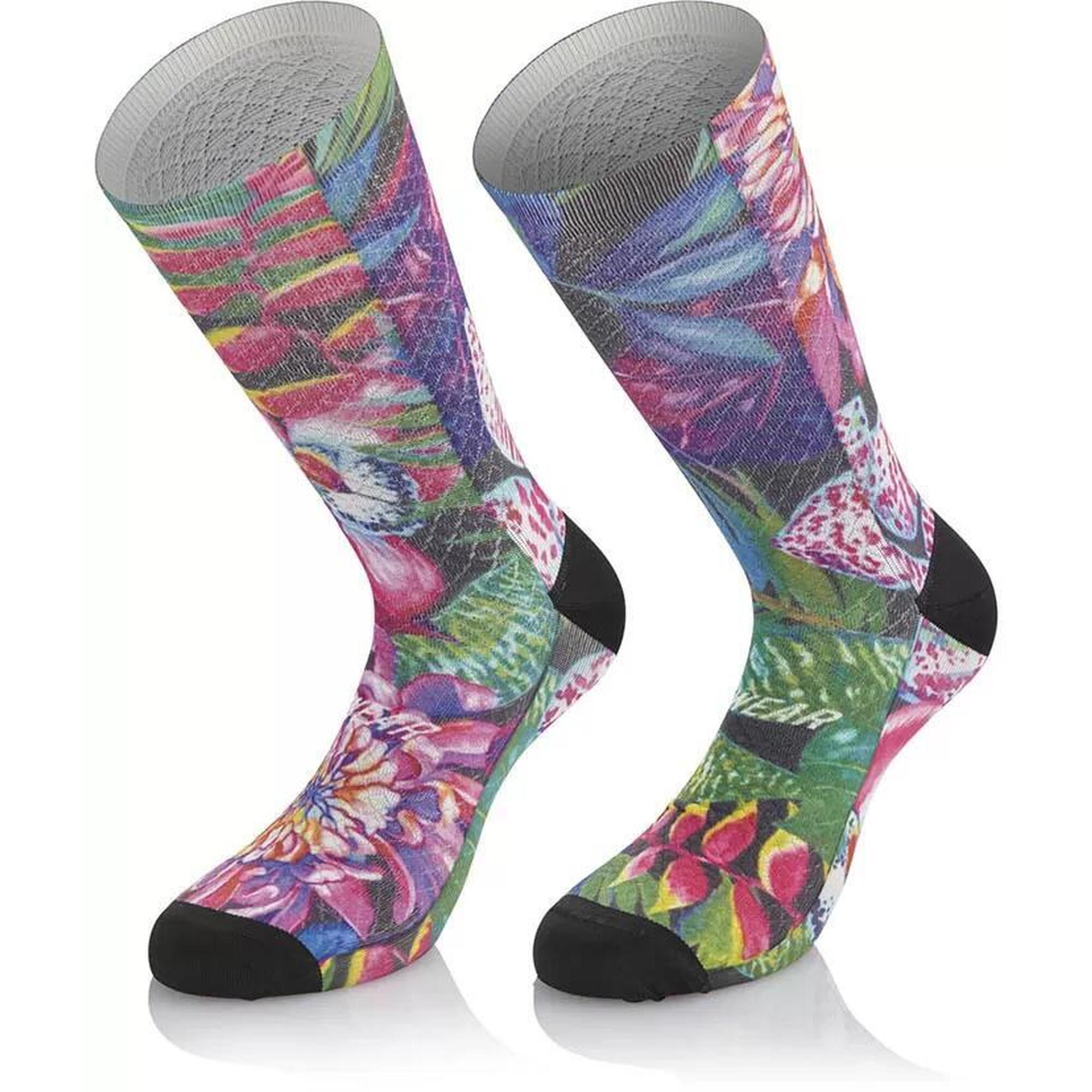 Skarpetki damskie Mb Wear Fun H17 Fleurs Tropicales