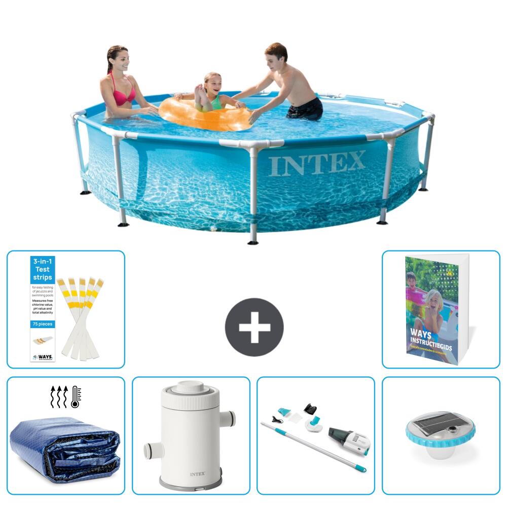 INTEX Basen ze stelażem Okrągły - 305x76 cm - 7-częściowy S30