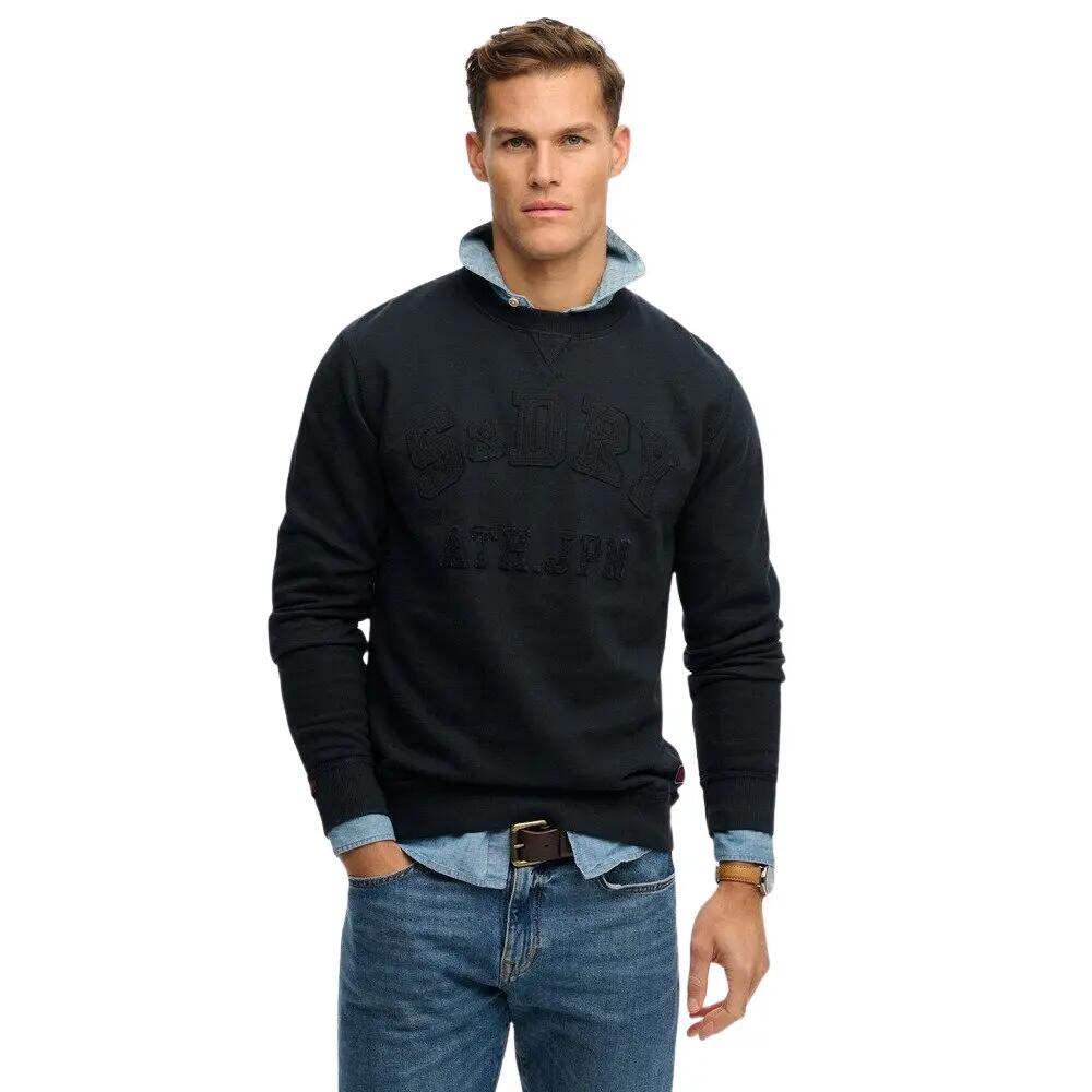 Bluza z okrągłym dekoltem w kolorze ton w ton Superdry Vintage Athletic