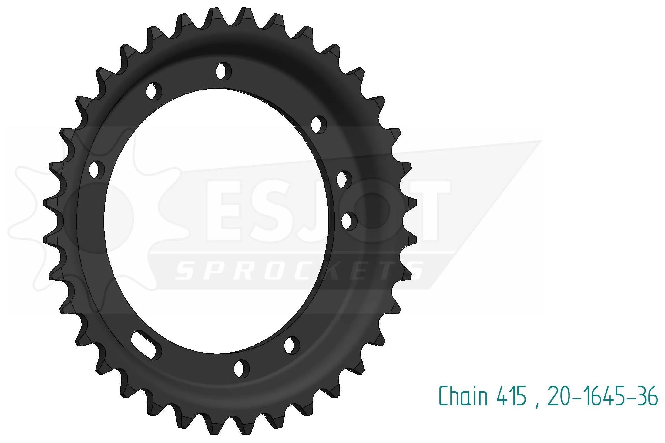 ESJOT tarcza 415 36z stal czarna