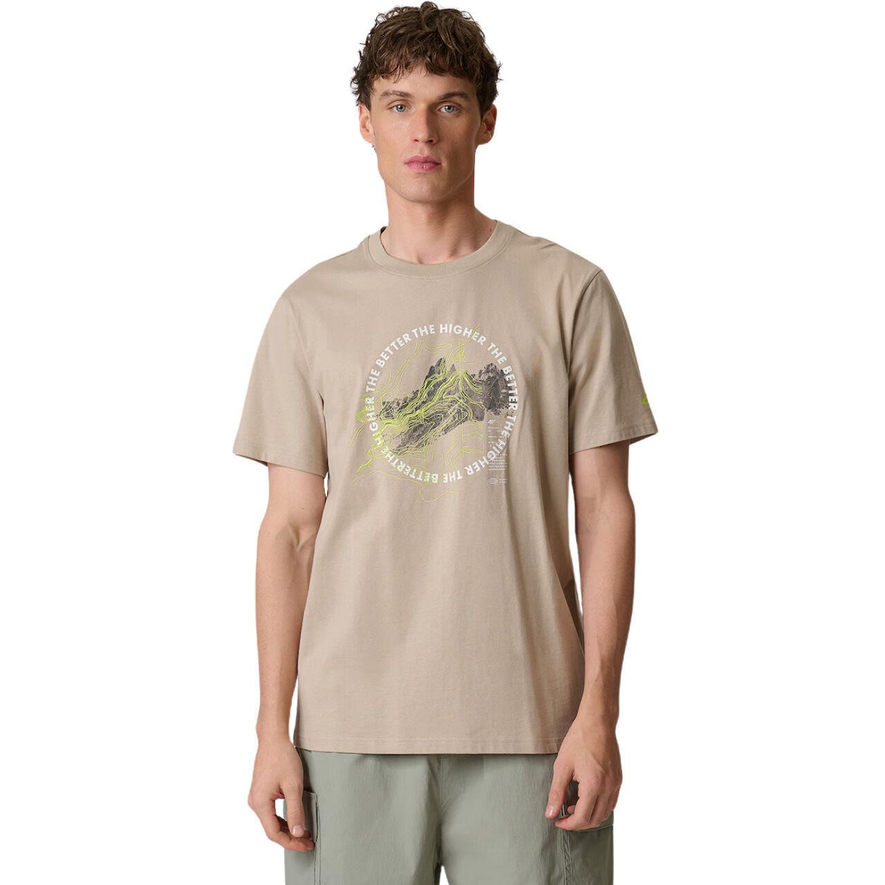 Koszulka męska 4F - bawełniany T-shirt, regular fit.