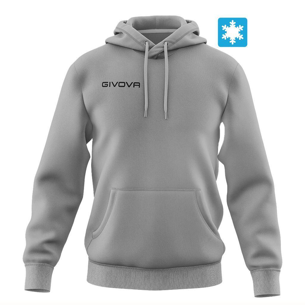 Bawełniana bluza Givova Hoodie szara
