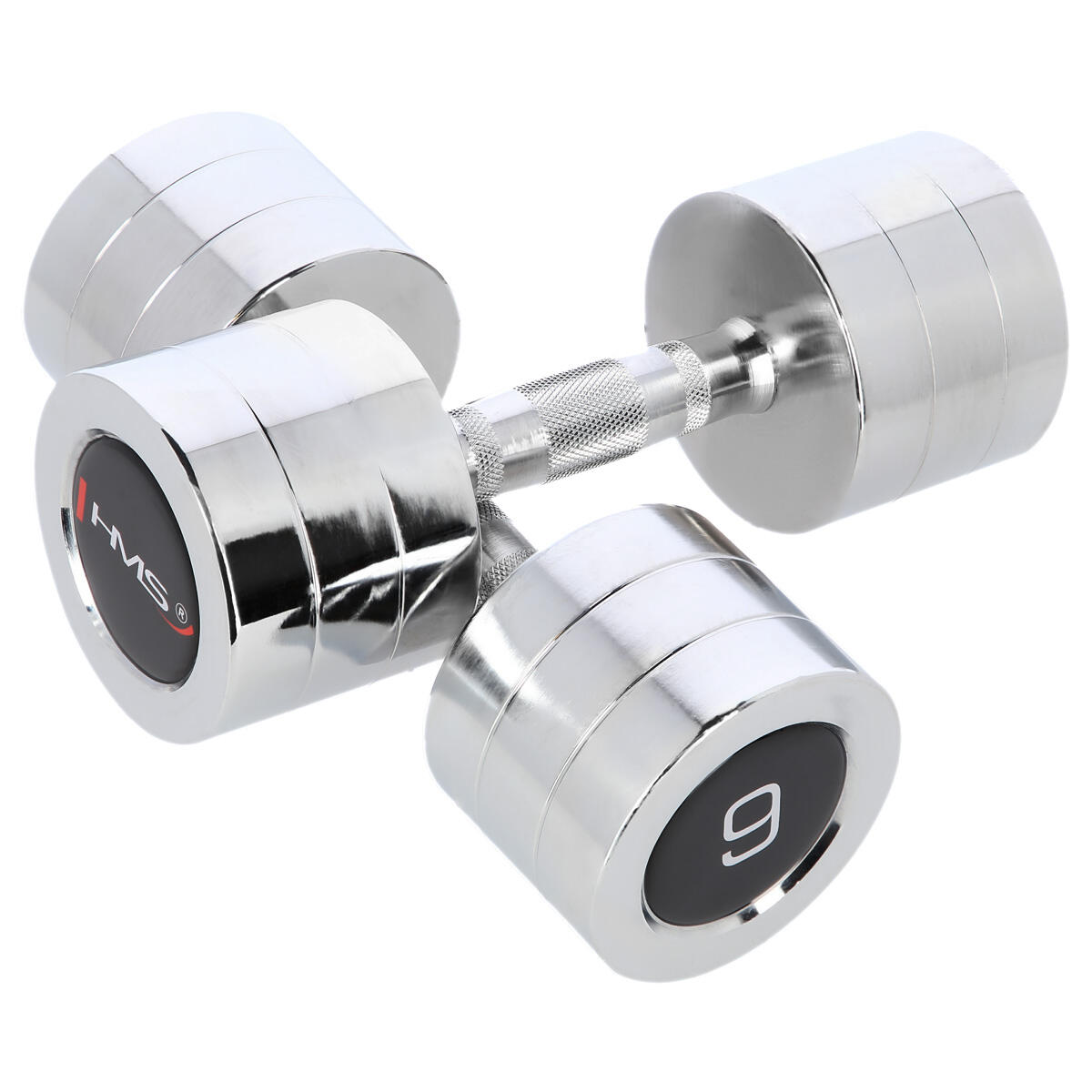 Zestaw hantli chromowanych - 2 x 9 kg