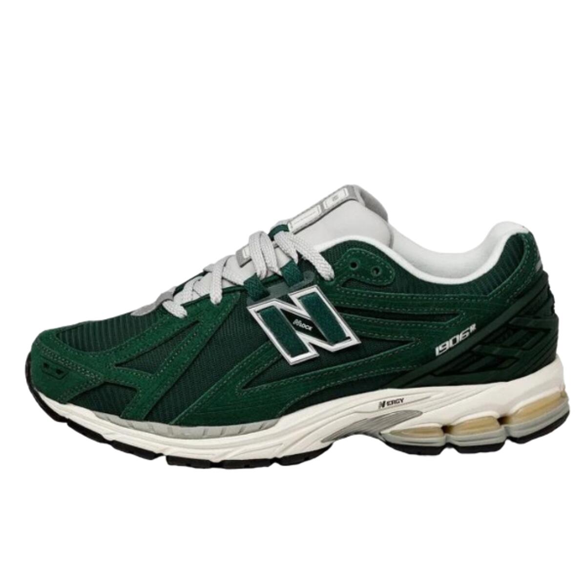 New Balance 1906R Green Suede Metallic Silver