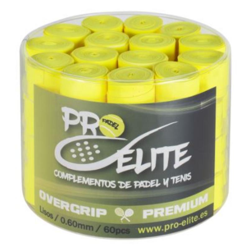 Overgrips Pro Elite Premium Liso Żółty 60s