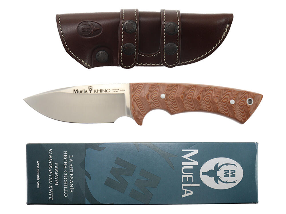 Nóż survivalowy Rhino-10SV.C/K Brown Canvas Micanta Full Tang