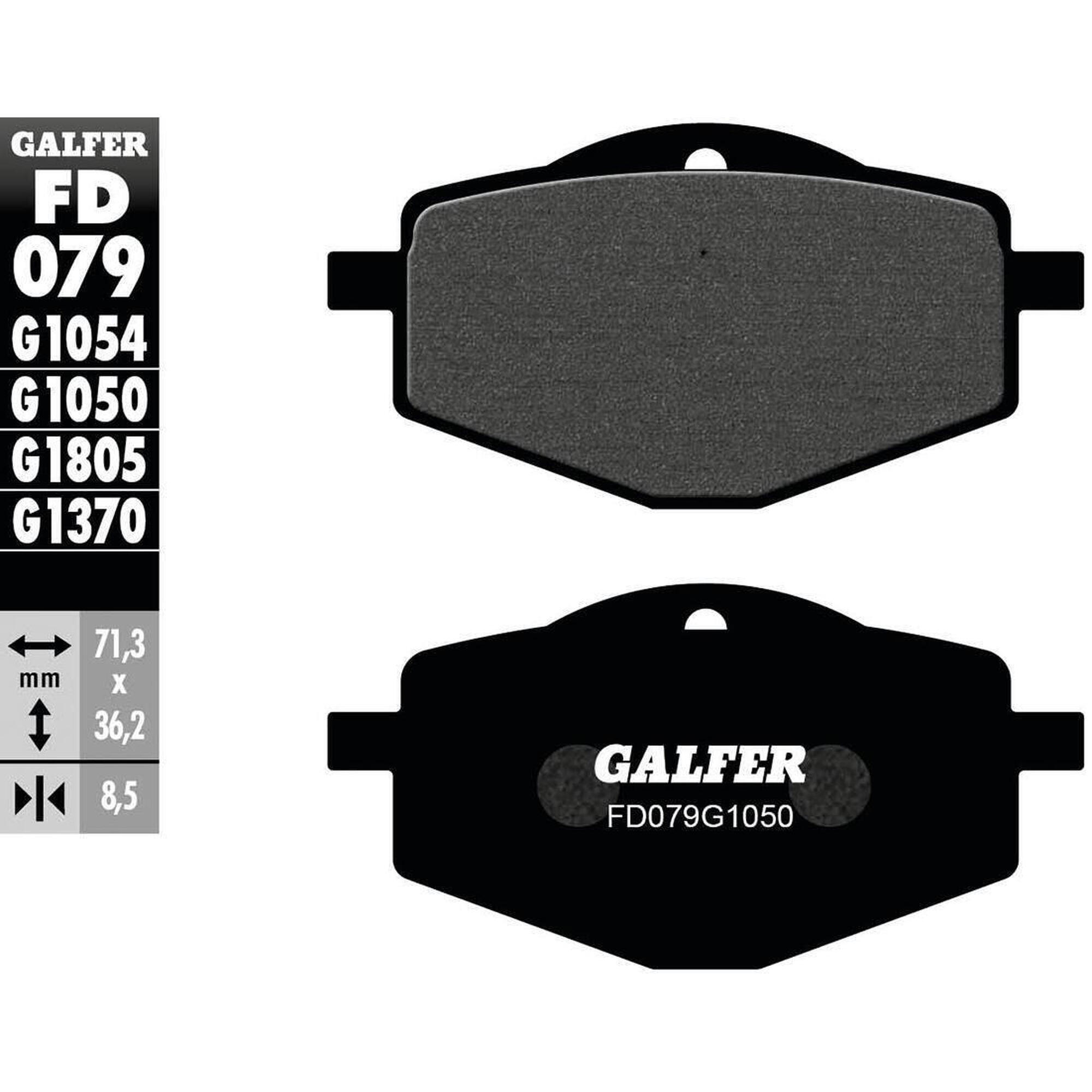 GALFER FD079 klocki hamulcowe organiczne do skutera ECE R90