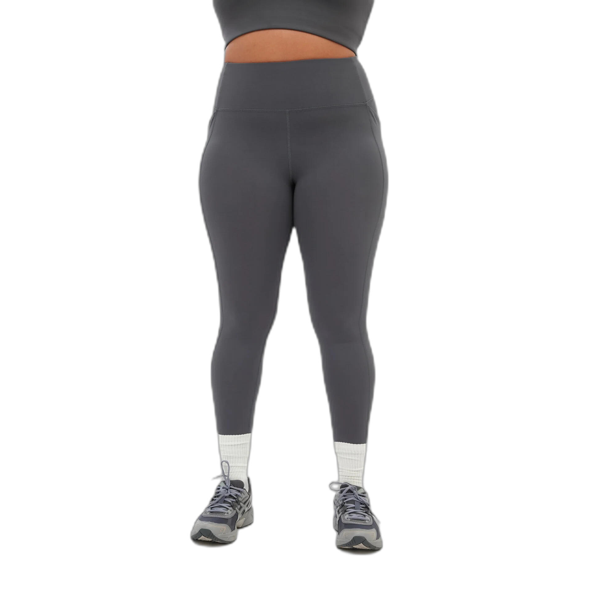 Legginsy wysoka talia 7/8 z kieszenią dla kobiet Girlfriend Collective