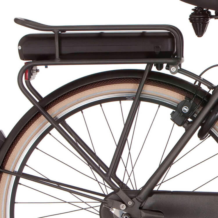 Bagażnik Cortina E-U4 do Bafang 110 mm czarny/złoty mat
