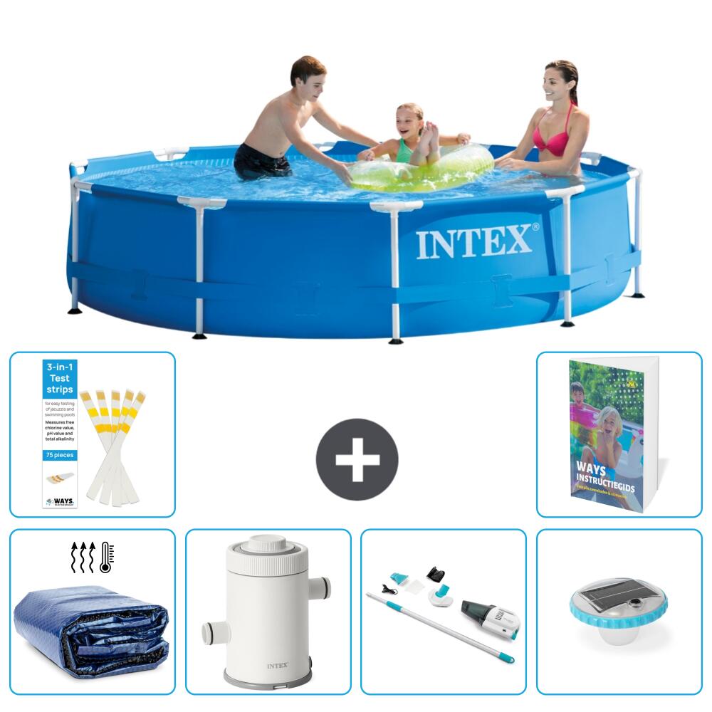 INTEX Basen ze stelażem Okrągły - 305x76 cm - 7-częściowy S30