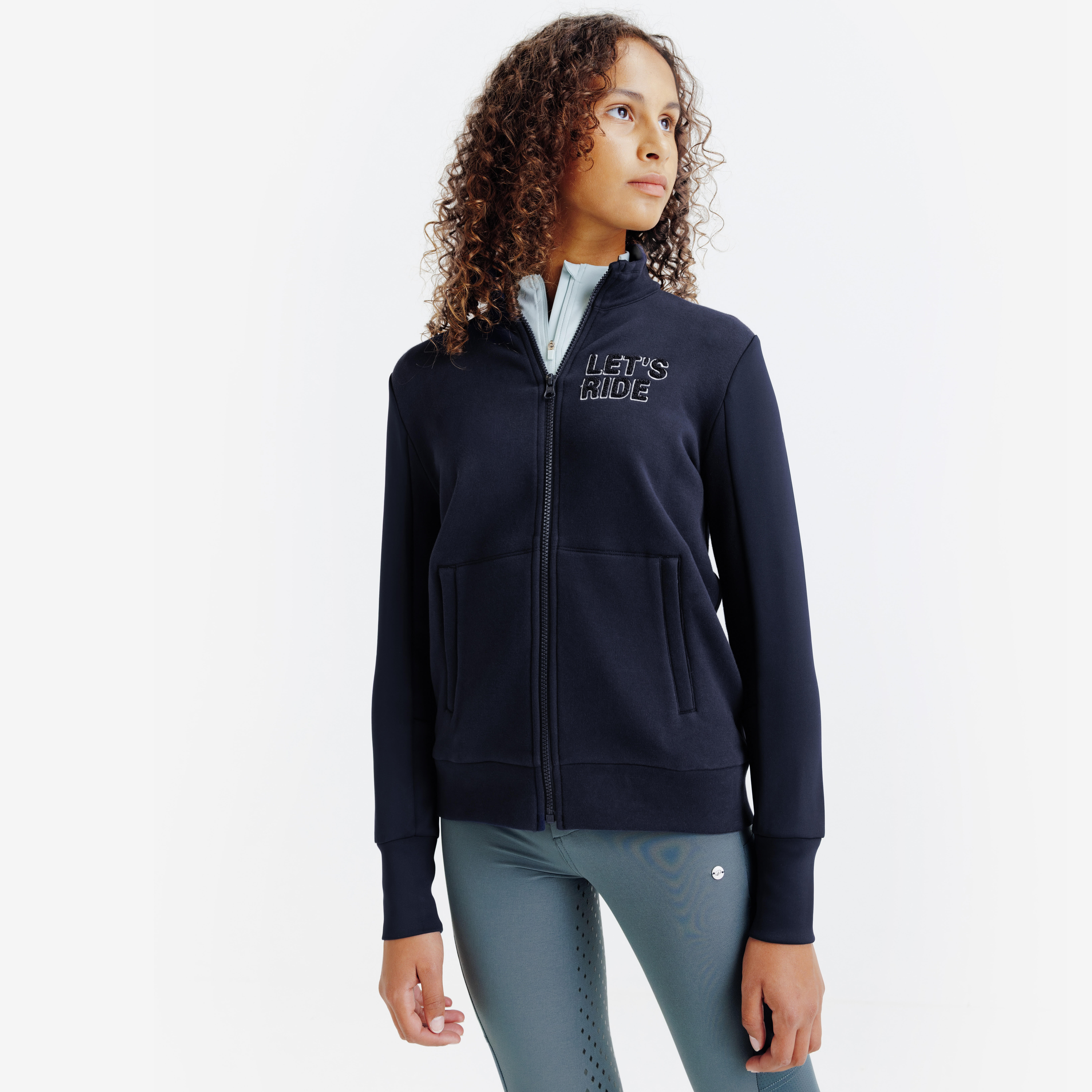 Bluza jeździecka dla dzieci Fouganza 500